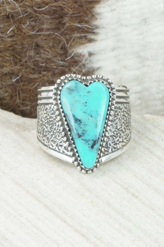 Turquoise & Sterling Silver Ring - Garrison Boyd - Size 10