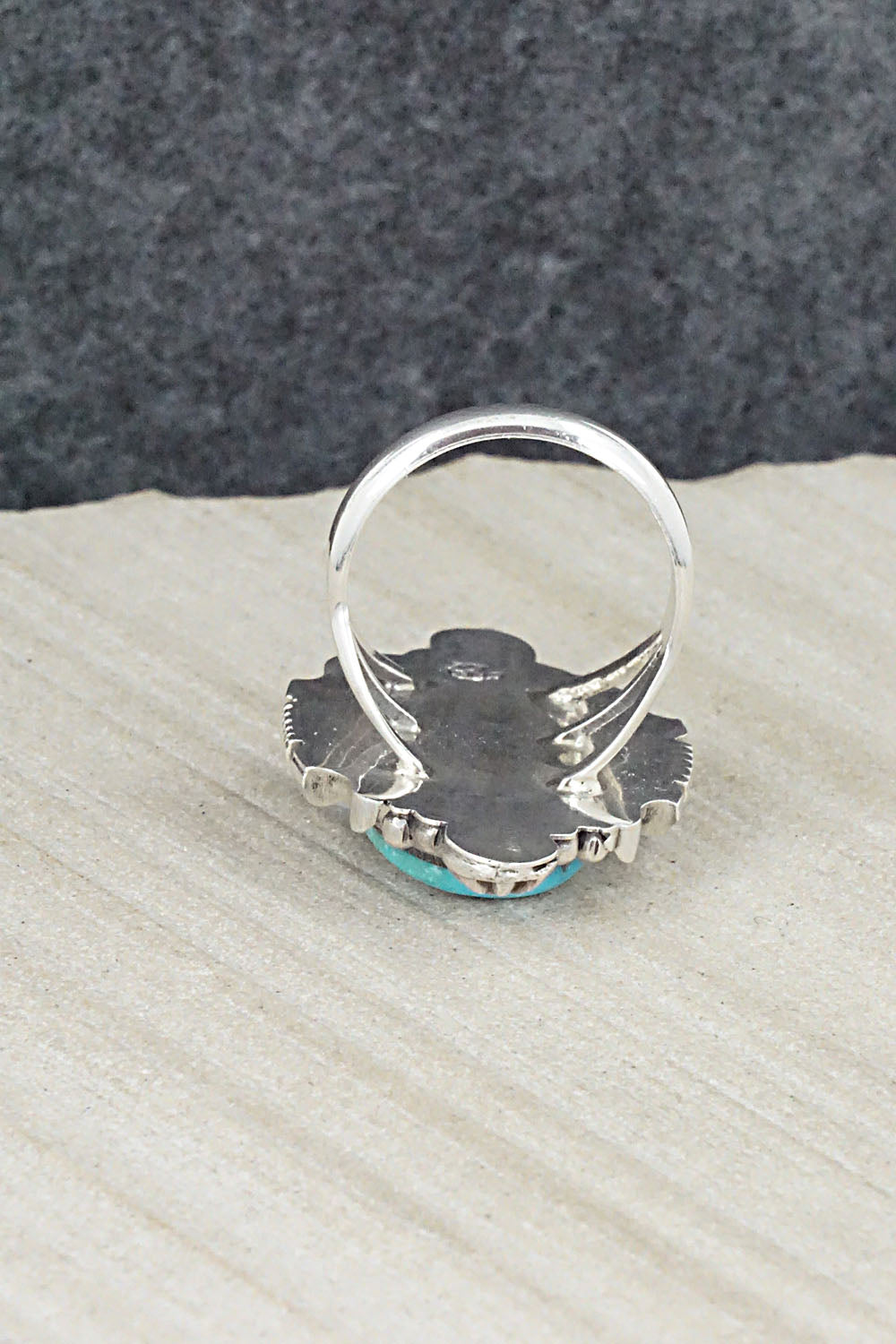 Turquoise & Sterling Silver Ring - Daniel Benally - Size 7