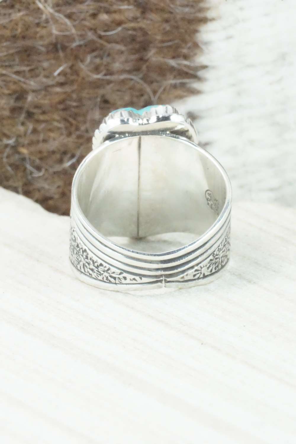 Turquoise & Sterling Silver Ring - Garrison Boyd - Size 10