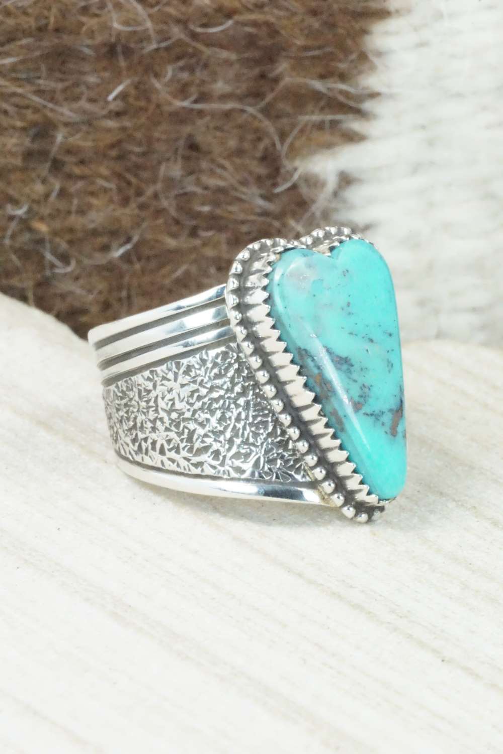 Turquoise & Sterling Silver Ring - Garrison Boyd - Size 10