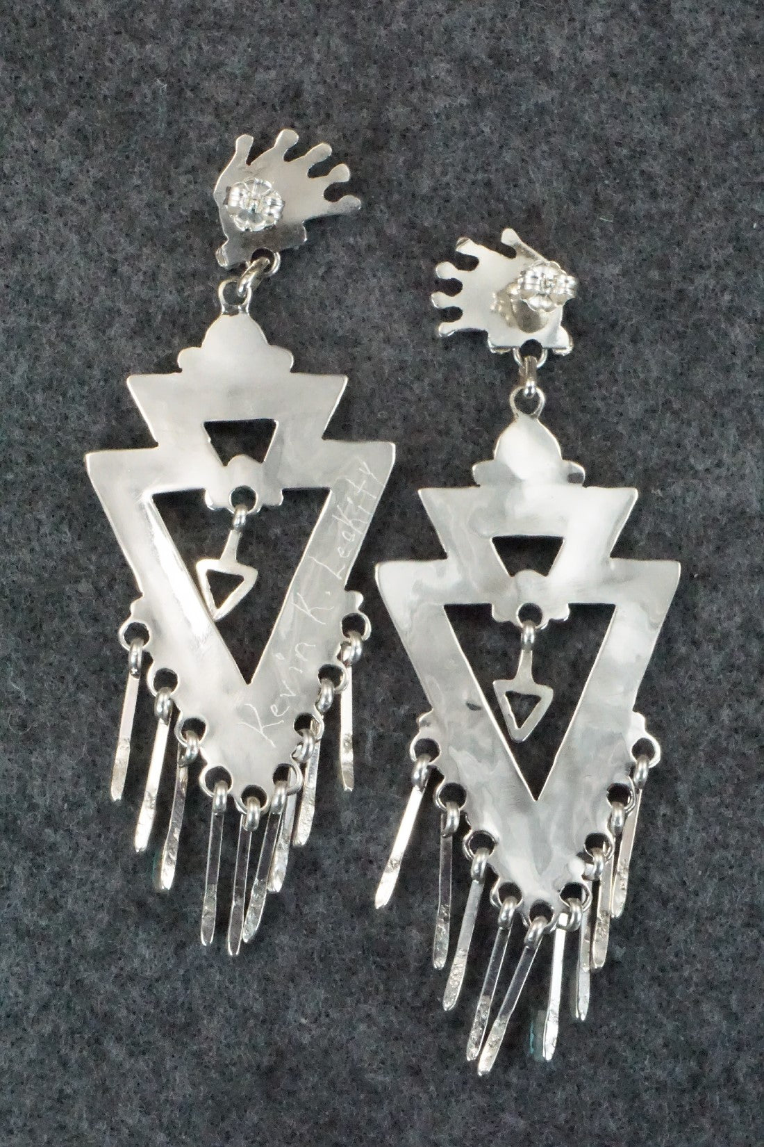 Turquoise & Sterling Silver Earrings - Kevin Leekity