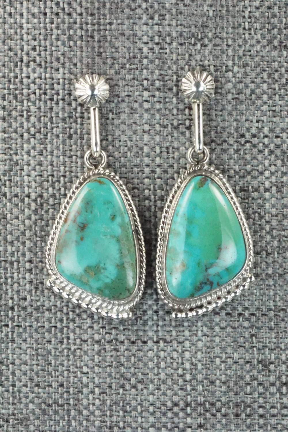 Turquoise & Sterling Silver Earrings - Sharon McCarthy