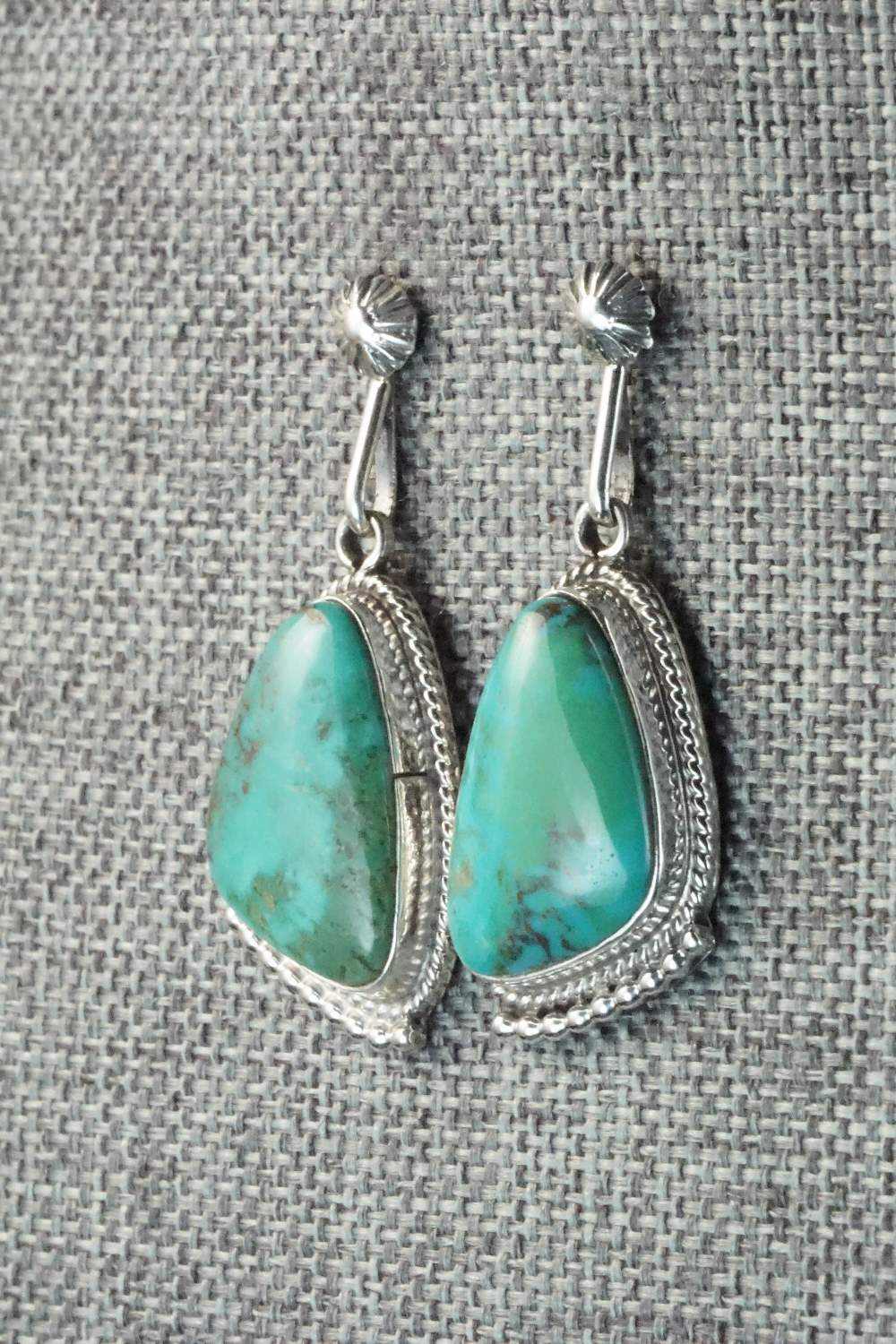 Turquoise & Sterling Silver Earrings - Sharon McCarthy