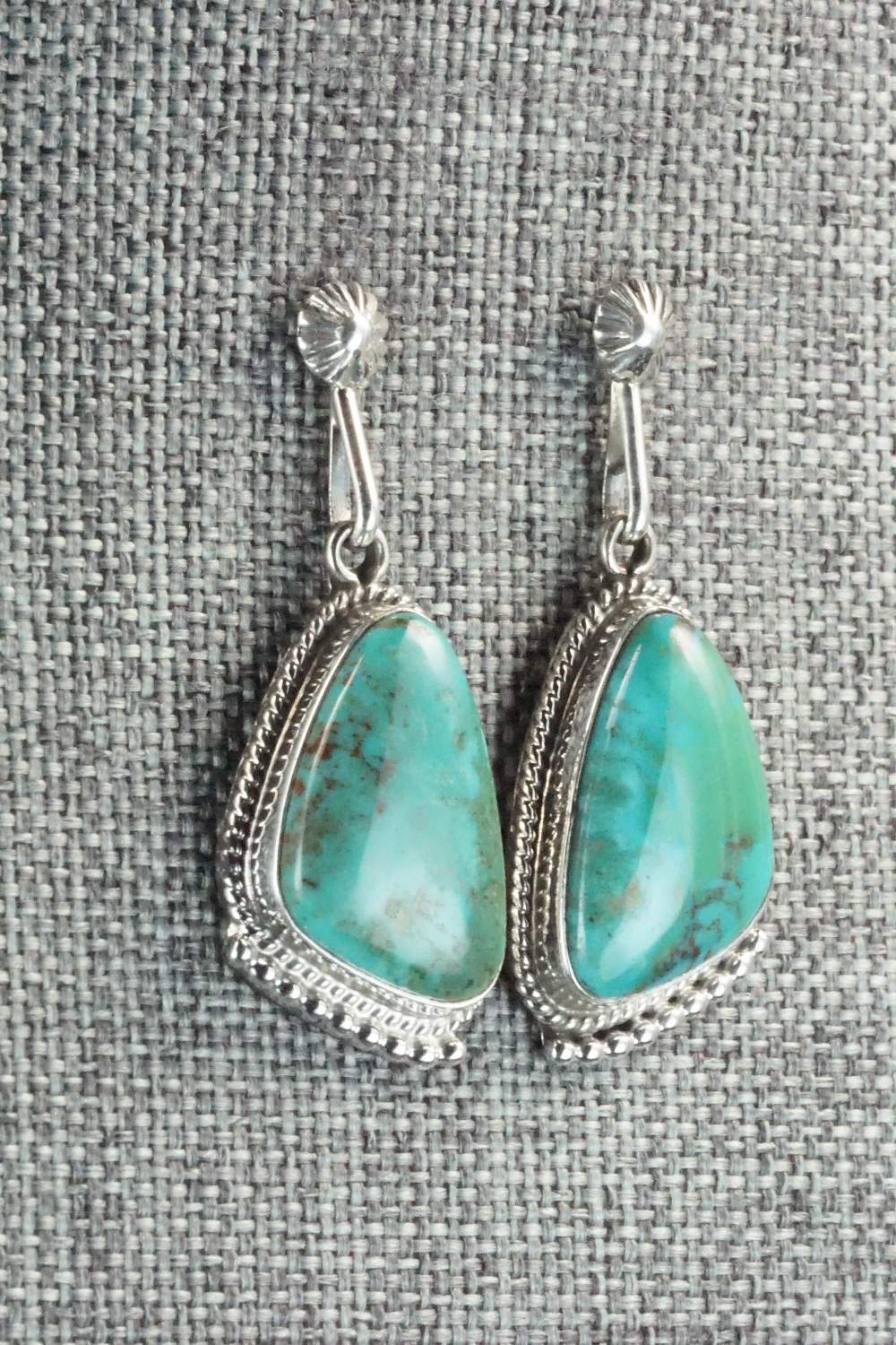 Turquoise & Sterling Silver Earrings - Sharon McCarthy