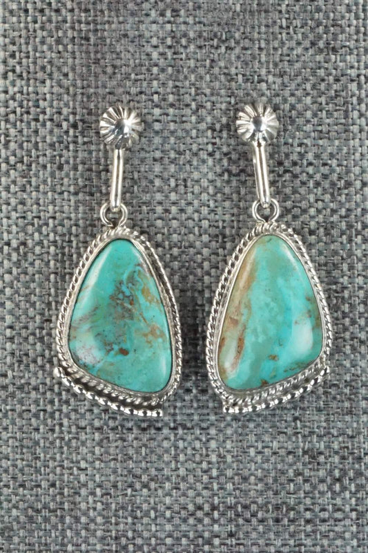Turquoise & Sterling Silver Earrings - Sharon McCarthy