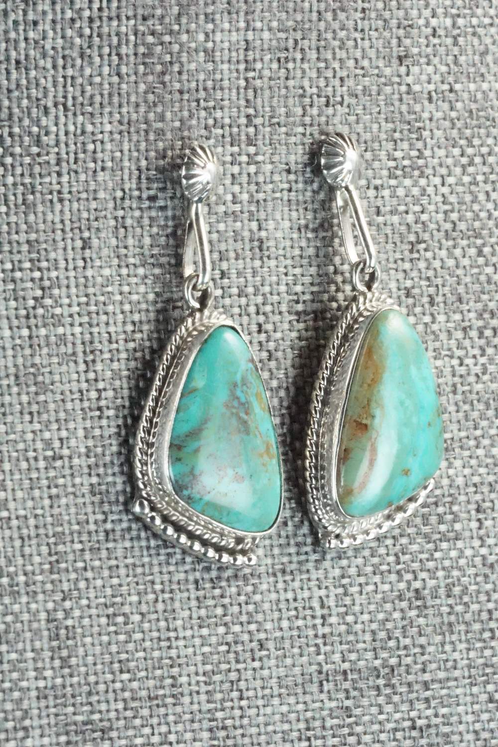 Turquoise & Sterling Silver Earrings - Sharon McCarthy