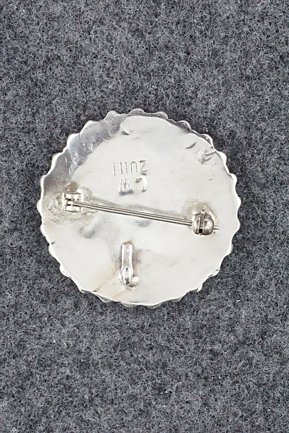 Multi Stone & Sterling Silver Pendant/Pin - Lorencita Walela