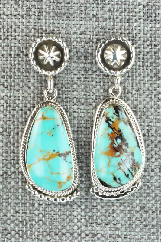 Turquoise & Sterling Silver Earrings - Verley Betone