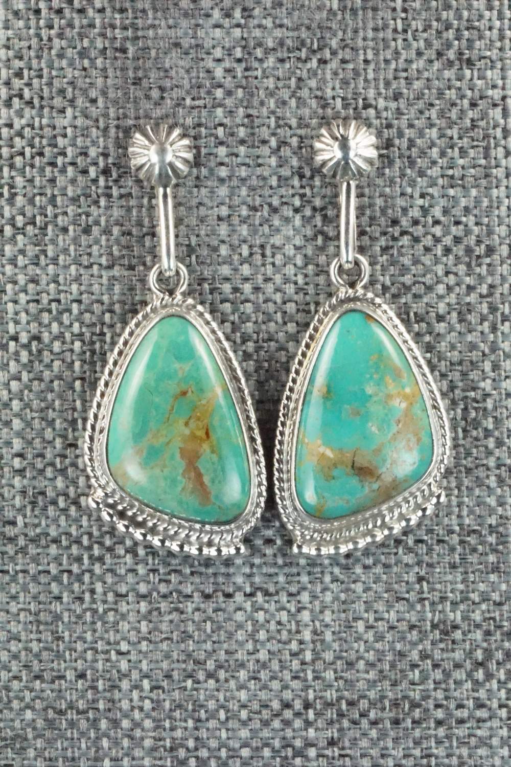 Turquoise & Sterling Silver Earrings - Sharon McCarthy