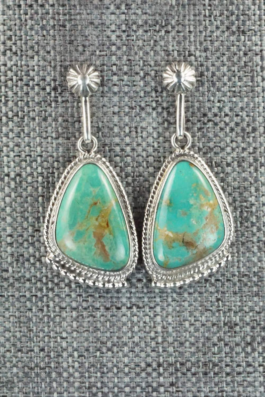 Turquoise & Sterling Silver Earrings - Sharon McCarthy