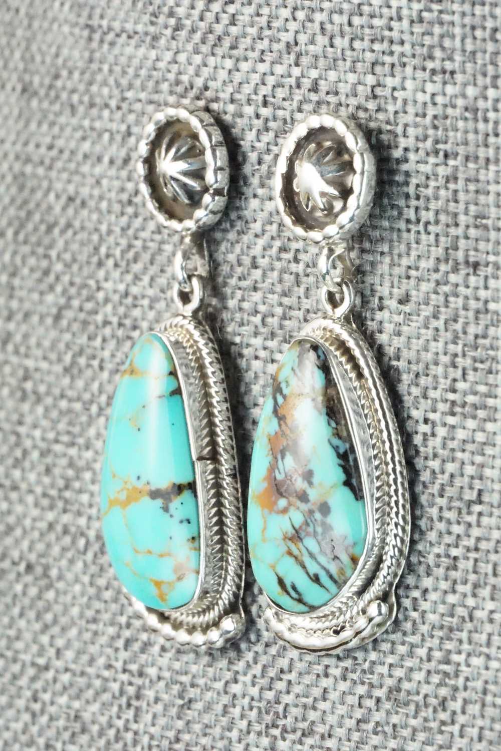 Turquoise & Sterling Silver Earrings - Verley Betone