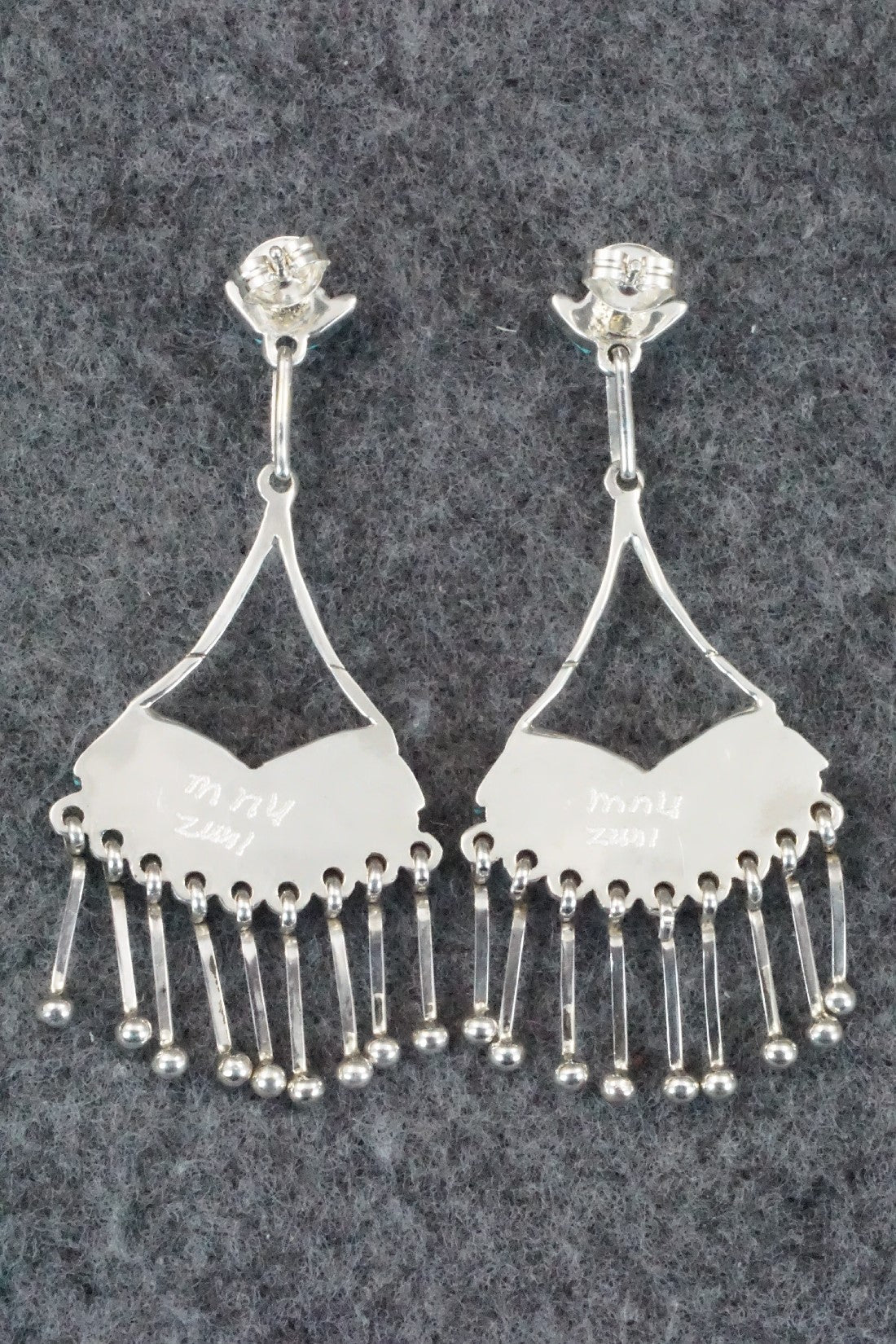 Turquoise & Sterling Silver Earrings - Mildred Ukestine