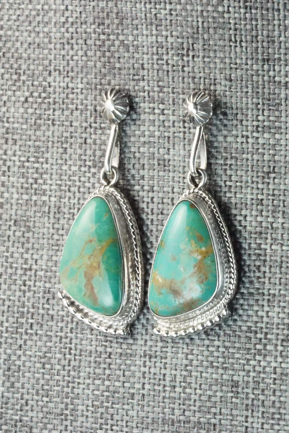 Turquoise & Sterling Silver Earrings - Sharon McCarthy