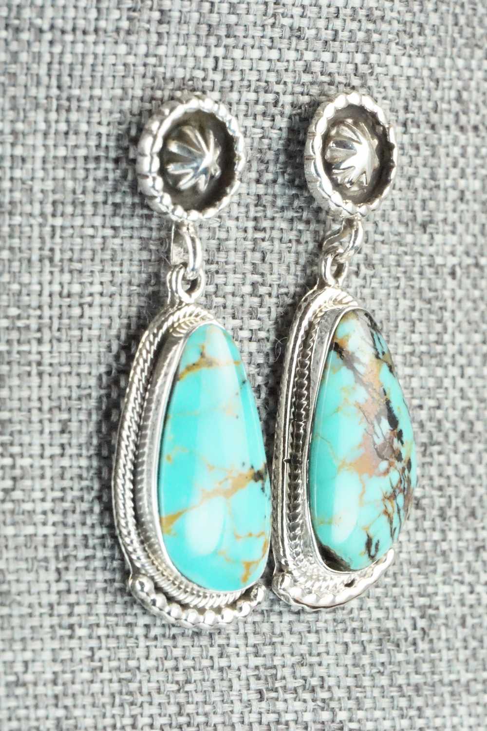 Turquoise & Sterling Silver Earrings - Verley Betone