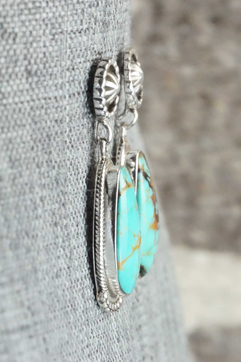 Turquoise & Sterling Silver Earrings - Verley Betone
