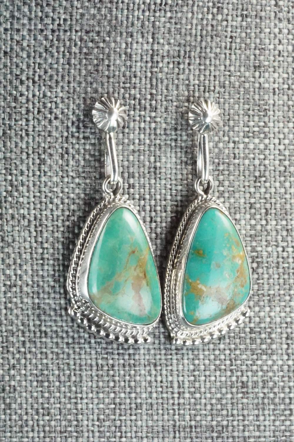 Turquoise & Sterling Silver Earrings - Sharon McCarthy