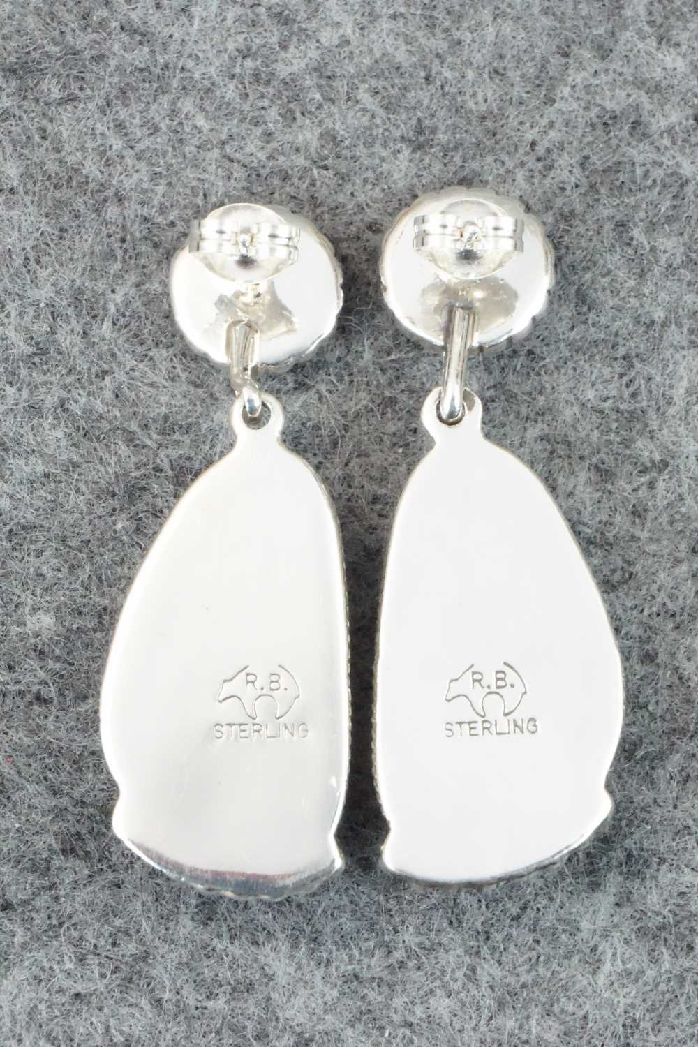 Turquoise & Sterling Silver Earrings - Verley Betone