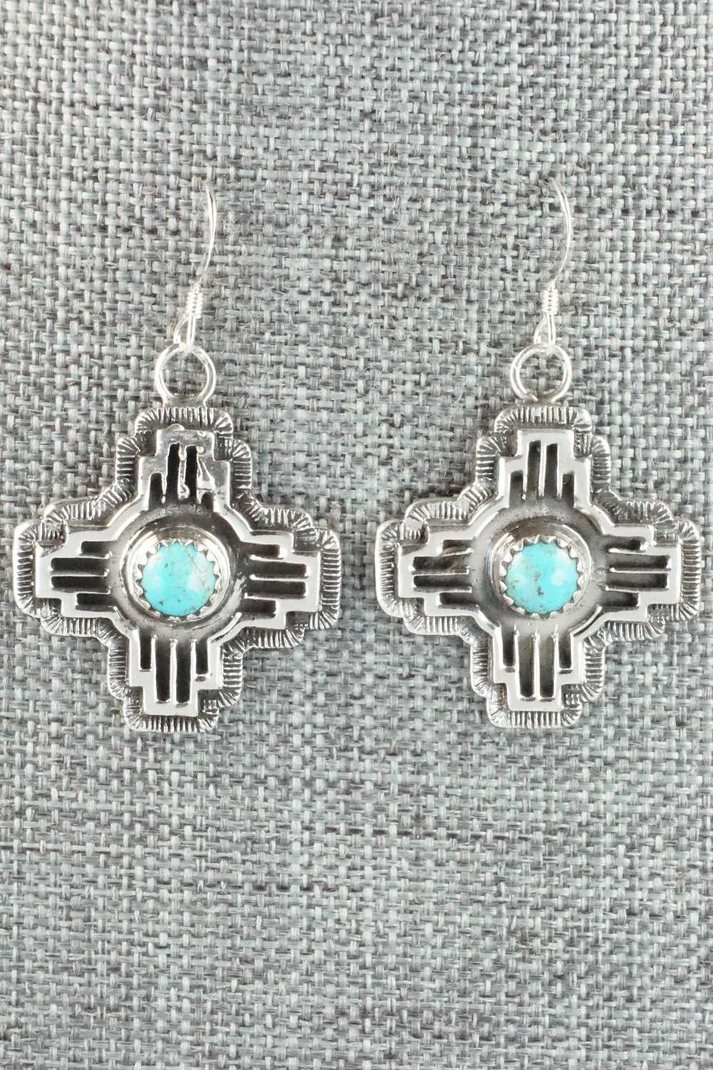 Turquoise & Sterling Silver Earrings - Annie Spencer