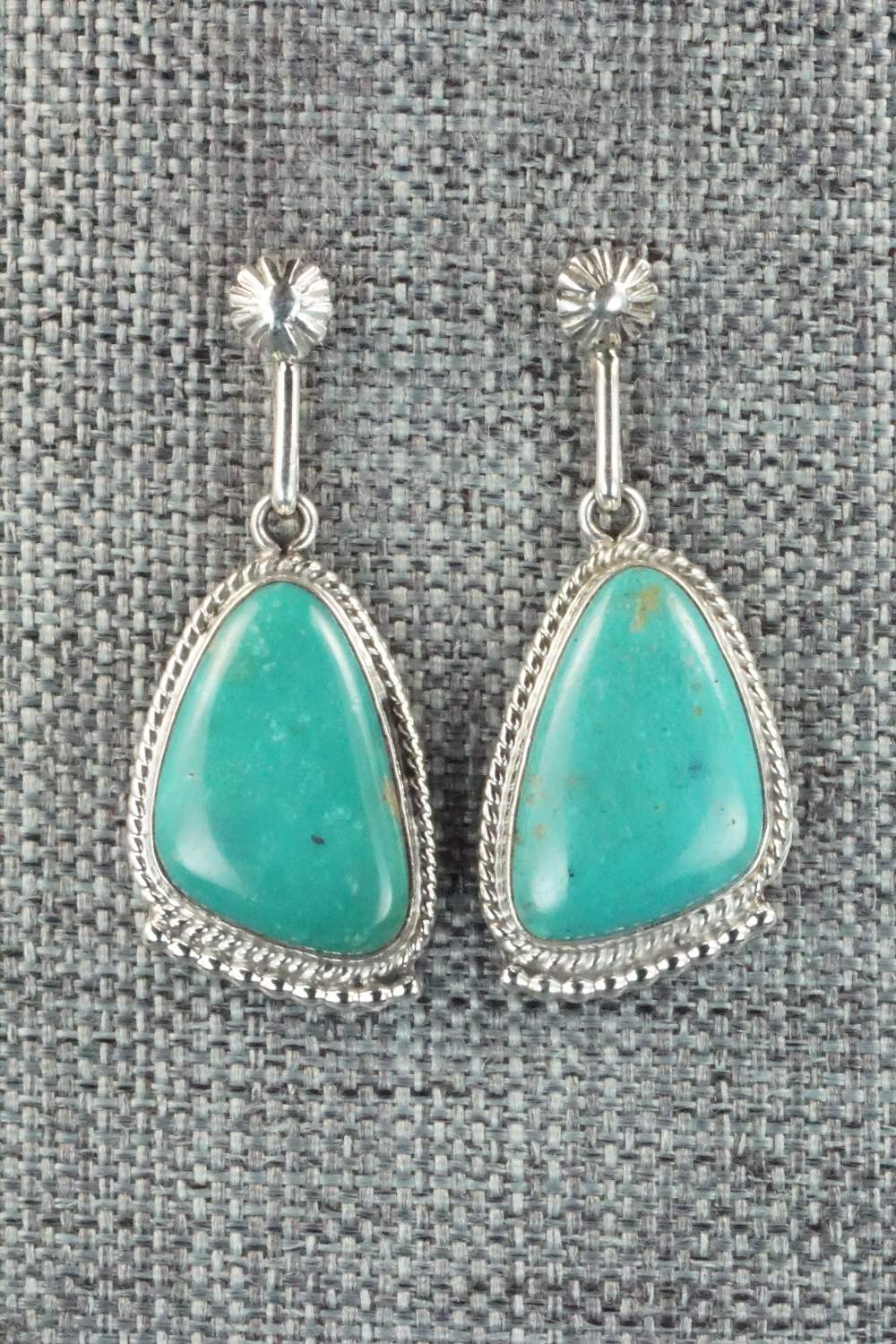 Turquoise & Sterling Silver Earrings - Sharon McCarthy