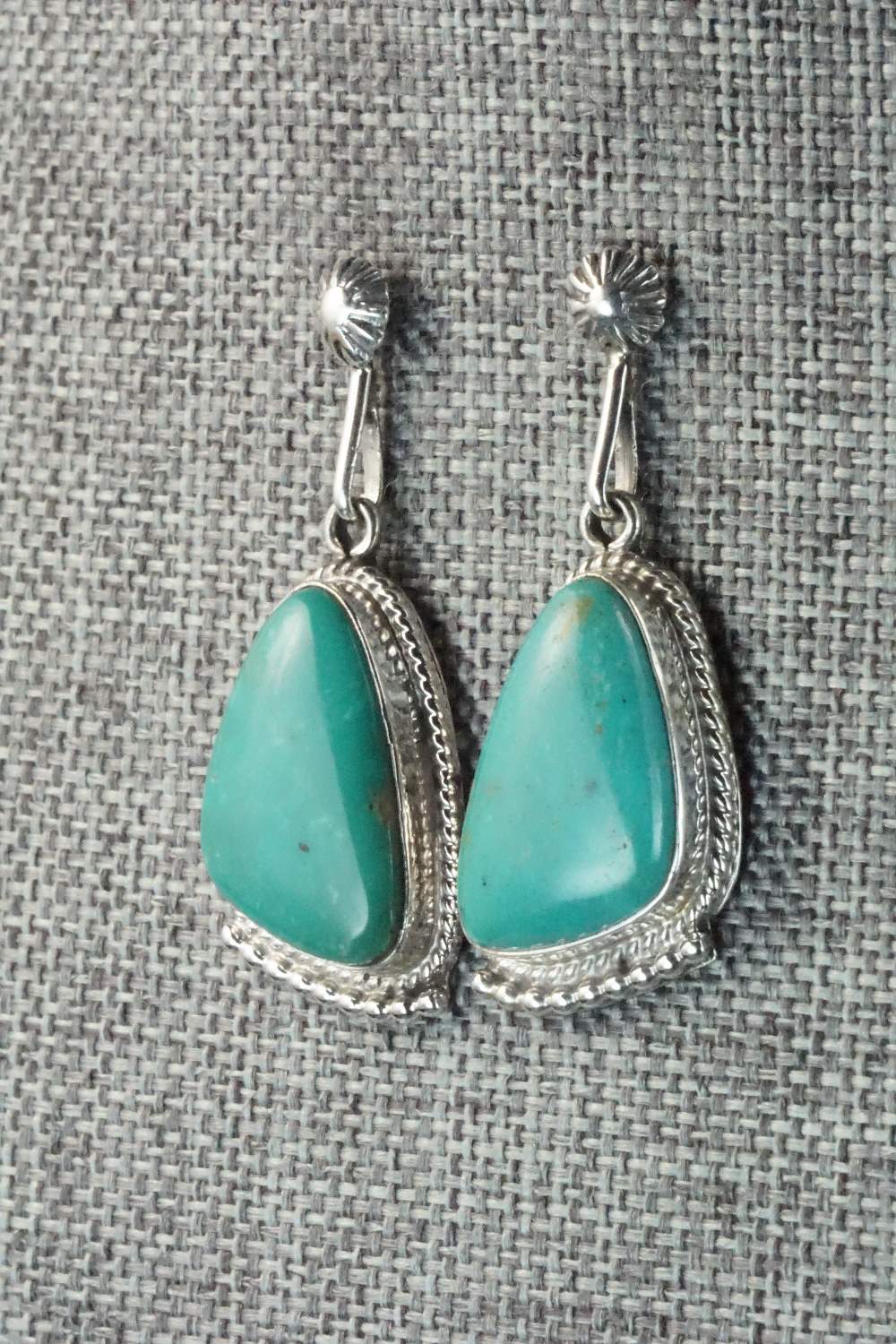 Turquoise & Sterling Silver Earrings - Sharon McCarthy