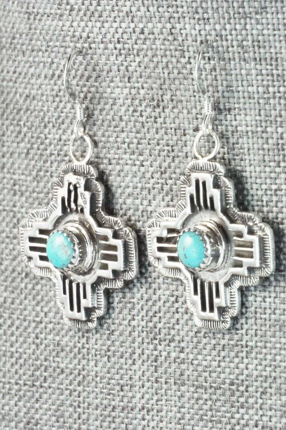 Turquoise & Sterling Silver Earrings - Annie Spencer