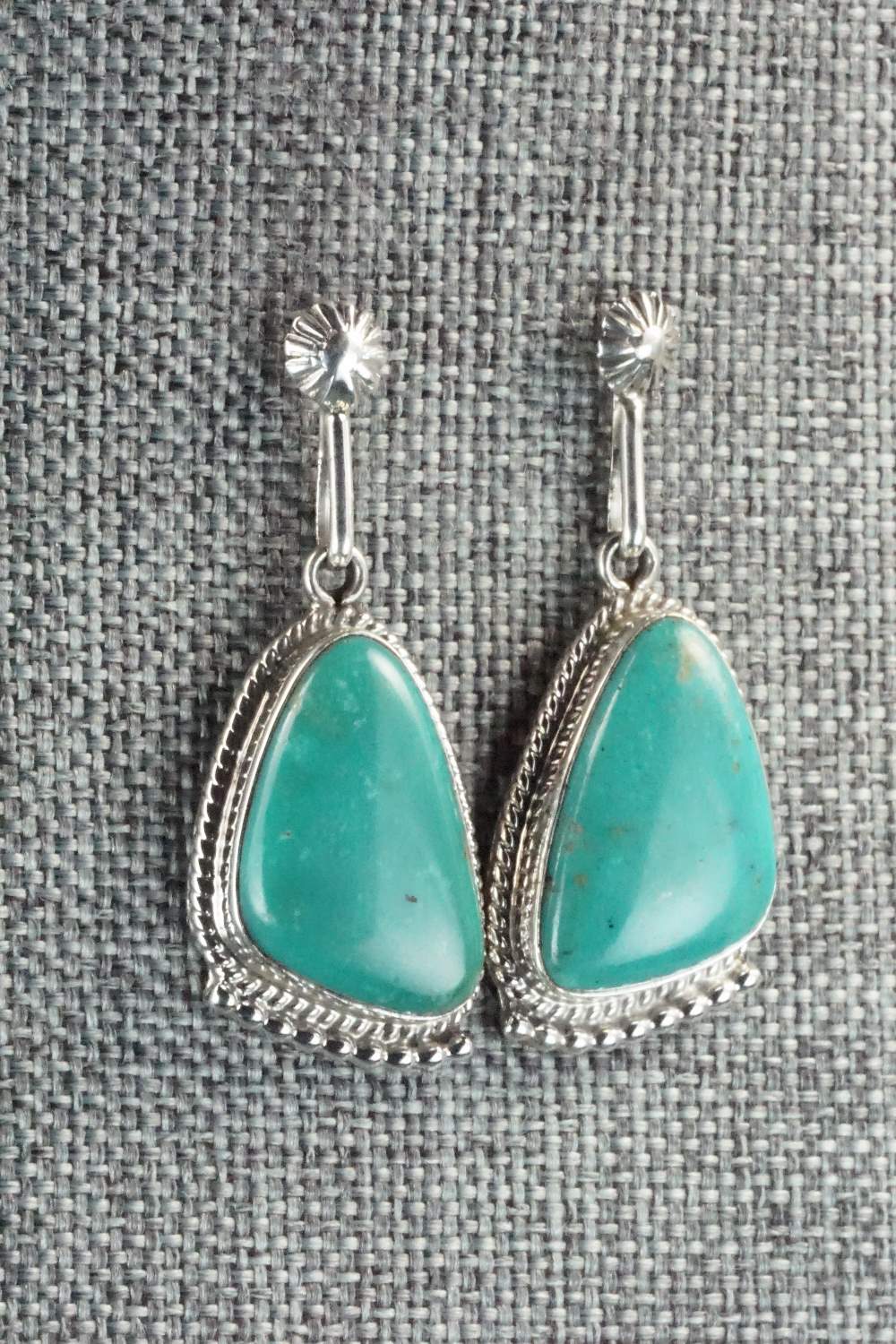 Turquoise & Sterling Silver Earrings - Sharon McCarthy