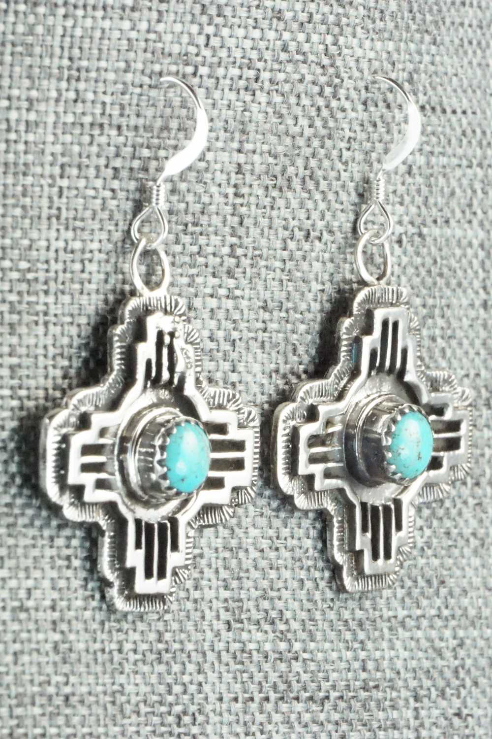 Turquoise & Sterling Silver Earrings - Annie Spencer