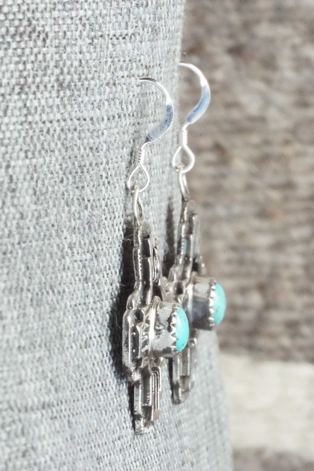 Turquoise & Sterling Silver Earrings - Annie Spencer