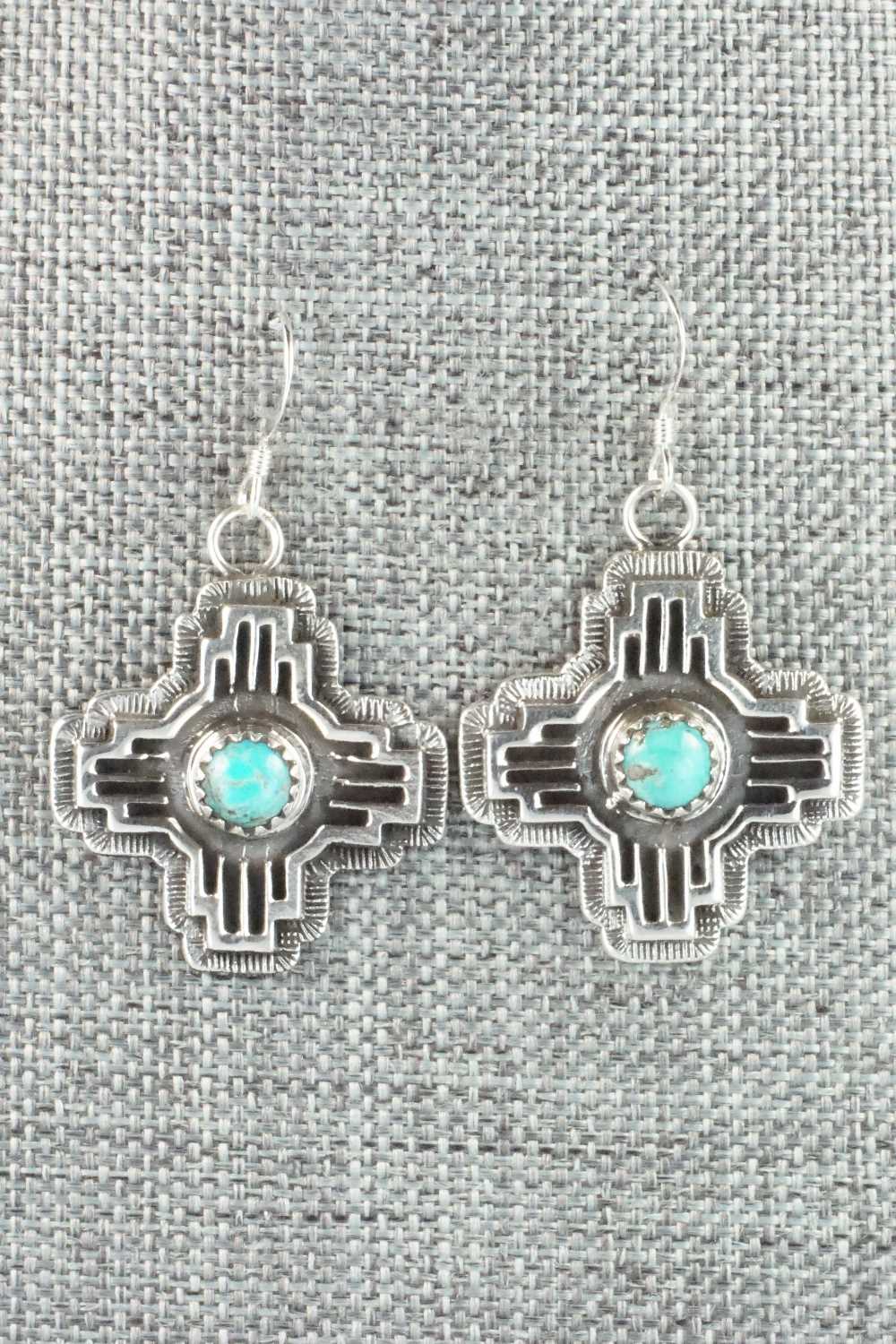 Turquoise & Sterling Silver Earrings - Annie Spencer