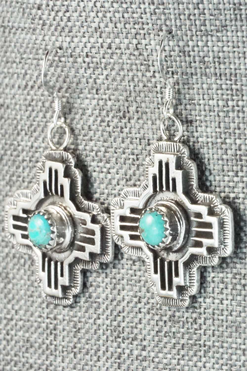 Turquoise & Sterling Silver Earrings - Annie Spencer