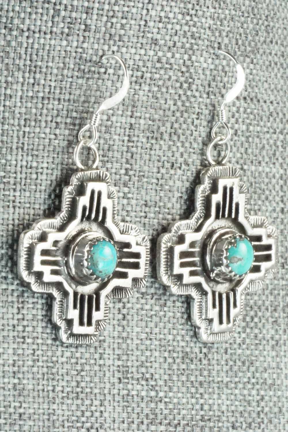 Turquoise & Sterling Silver Earrings - Annie Spencer