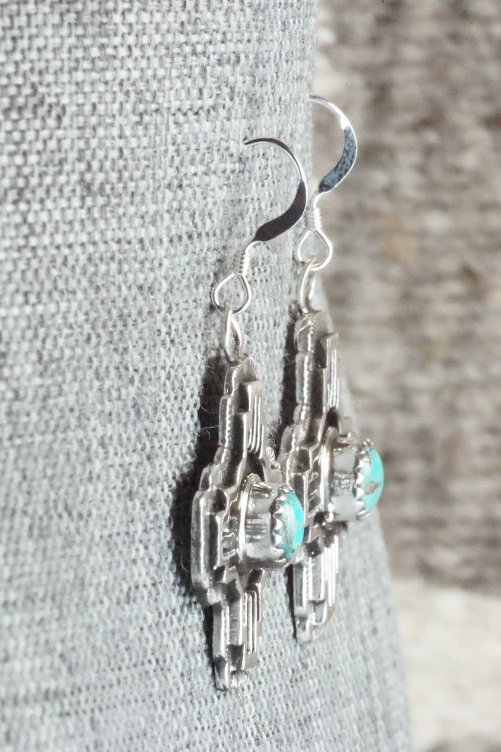Turquoise & Sterling Silver Earrings - Annie Spencer