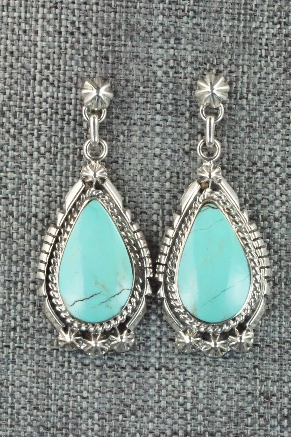 Turquoise & Sterling Silver Earrings - Annie Spencer