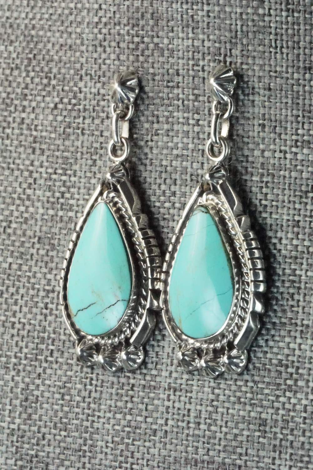 Turquoise & Sterling Silver Earrings - Annie Spencer
