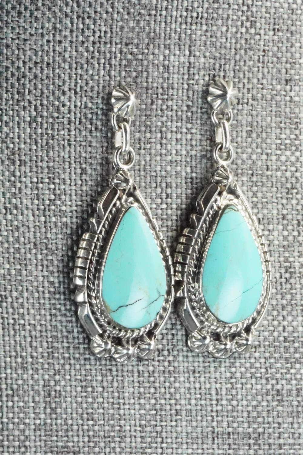 Turquoise & Sterling Silver Earrings - Annie Spencer
