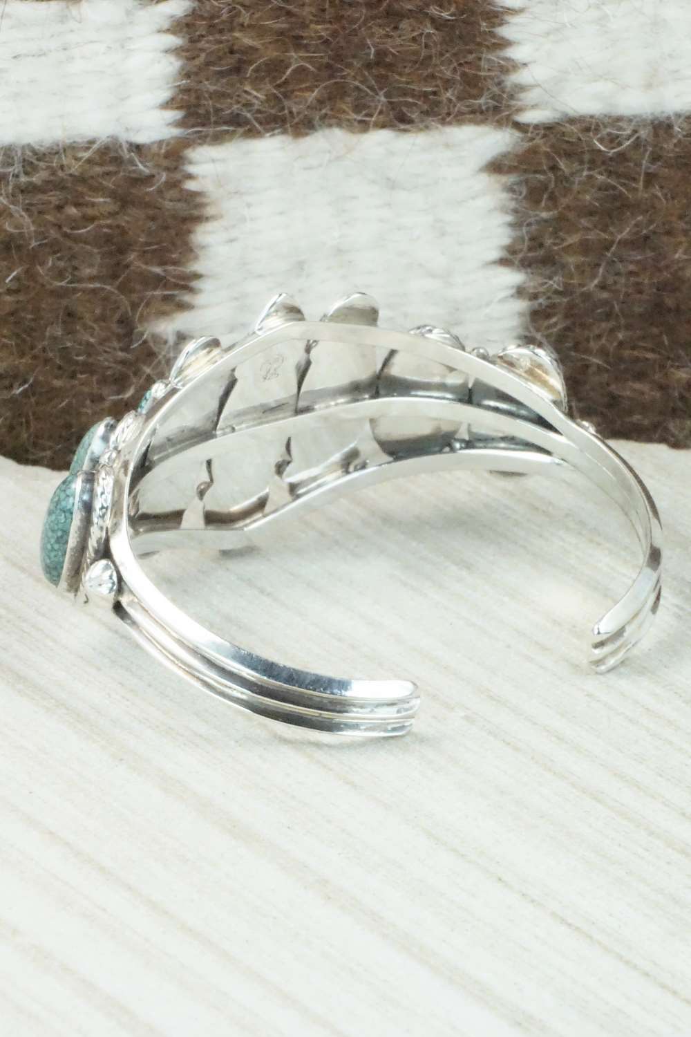 Turquoise & Sterling Silver Bracelet - Navajo