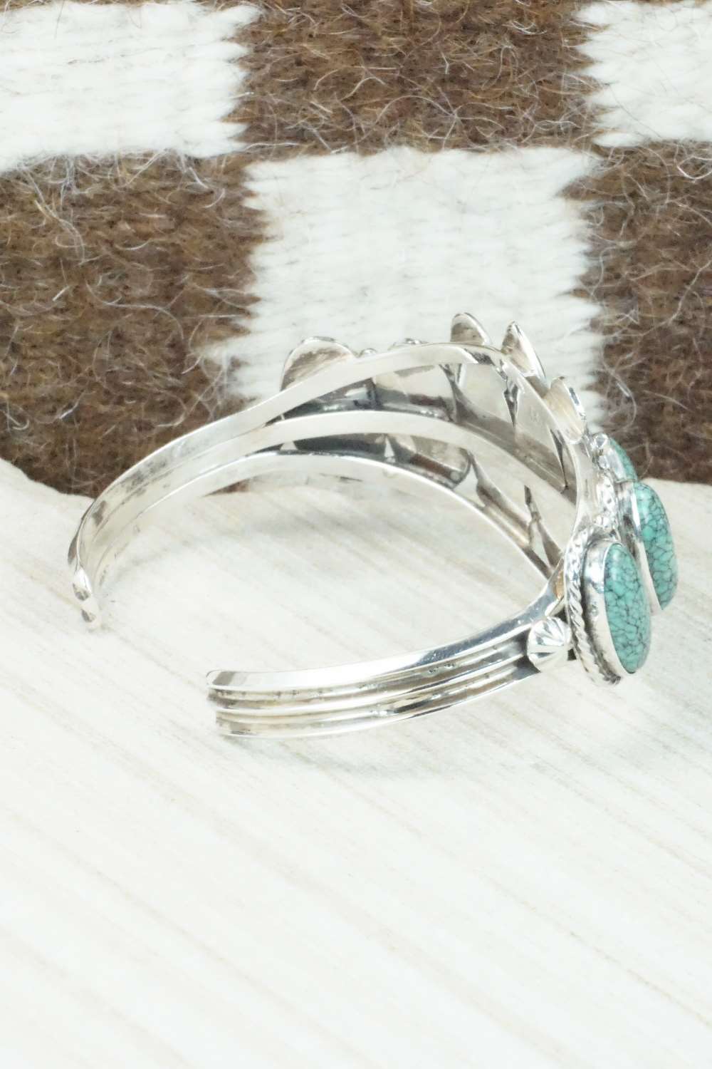 Turquoise & Sterling Silver Bracelet - Navajo