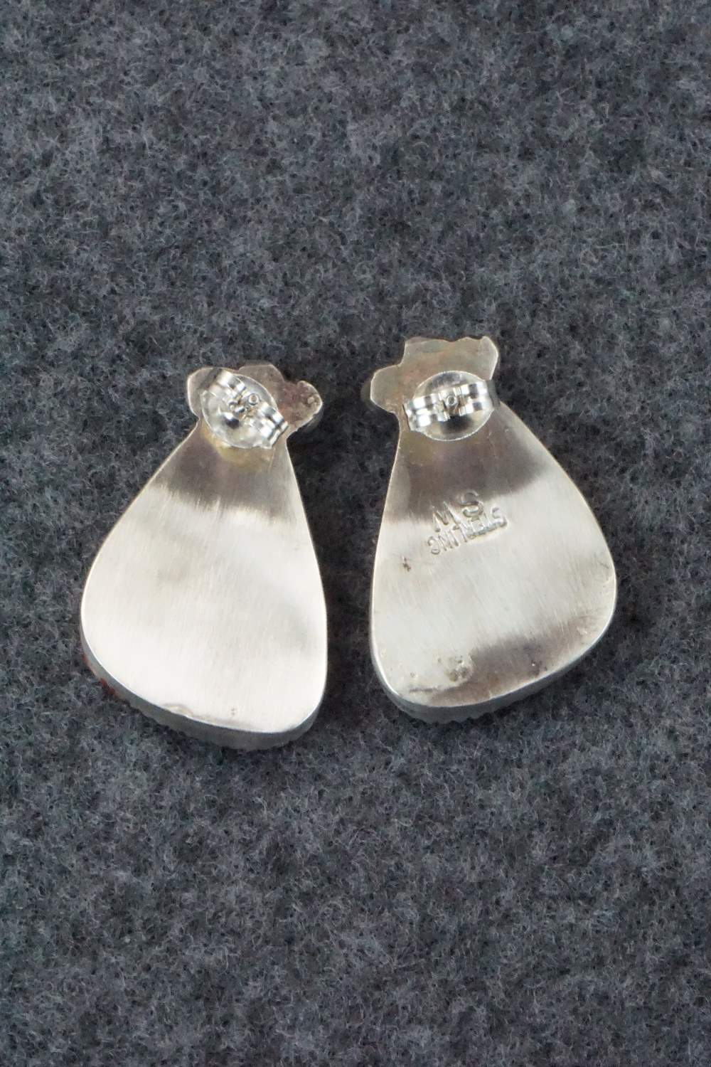 Spiny Oyster & Sterling Silver Earrings - Selina Warner