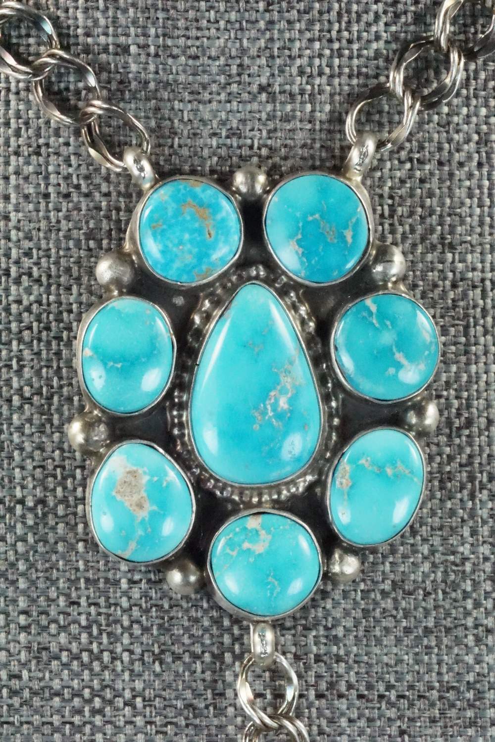 Turquoise & Sterling Silver Necklace - Roberta Begay