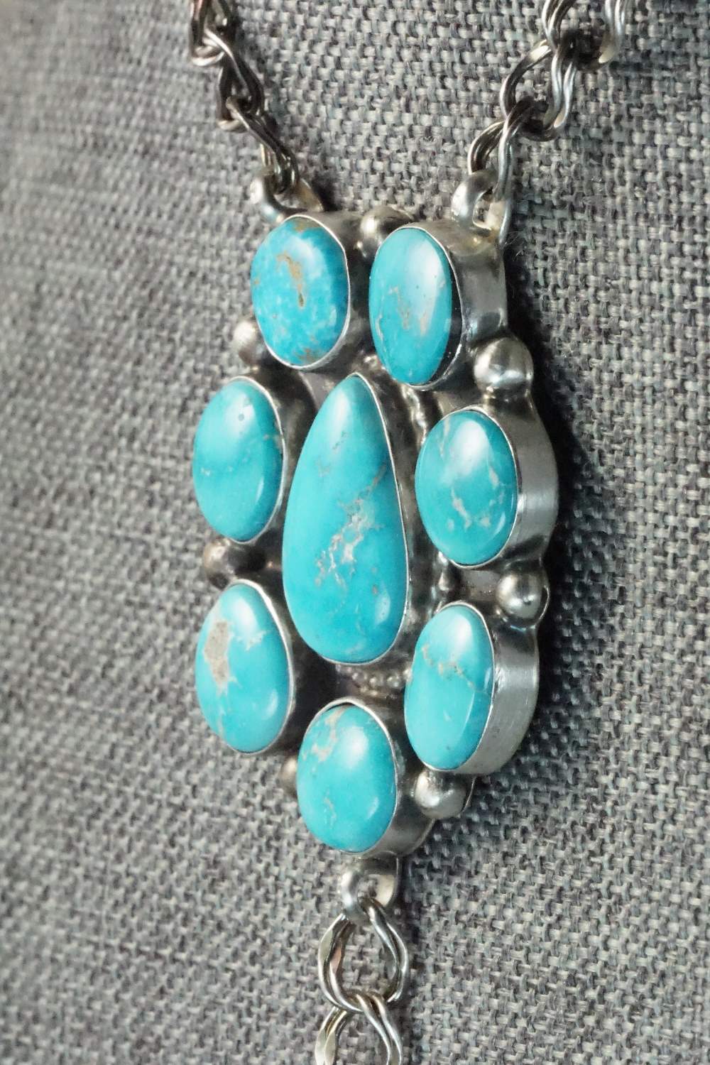 Turquoise & Sterling Silver Necklace - Roberta Begay
