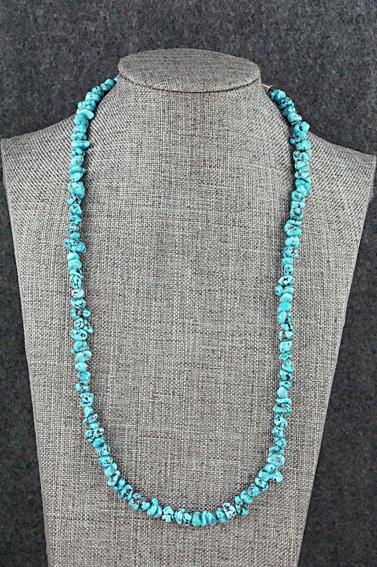 Turquoise and Sterling Silver Necklace - Louise Joe