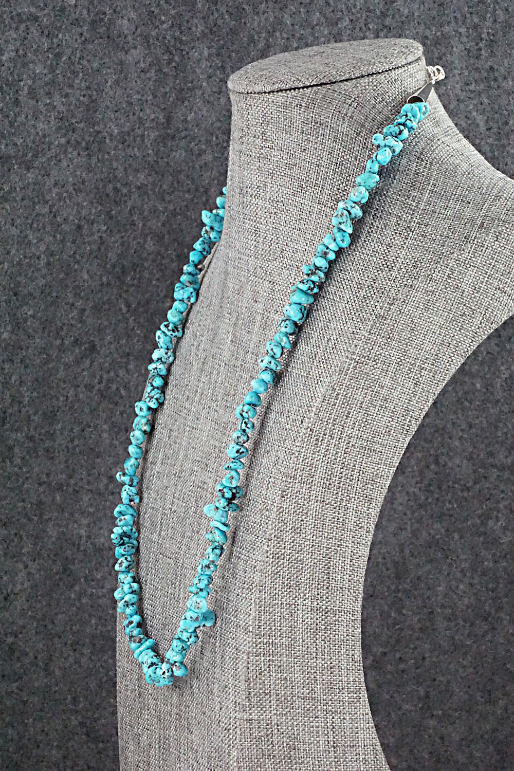 Turquoise and Sterling Silver Necklace - Louise Joe
