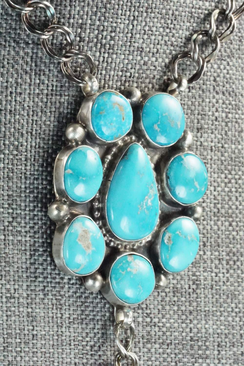 Turquoise & Sterling Silver Necklace - Roberta Begay