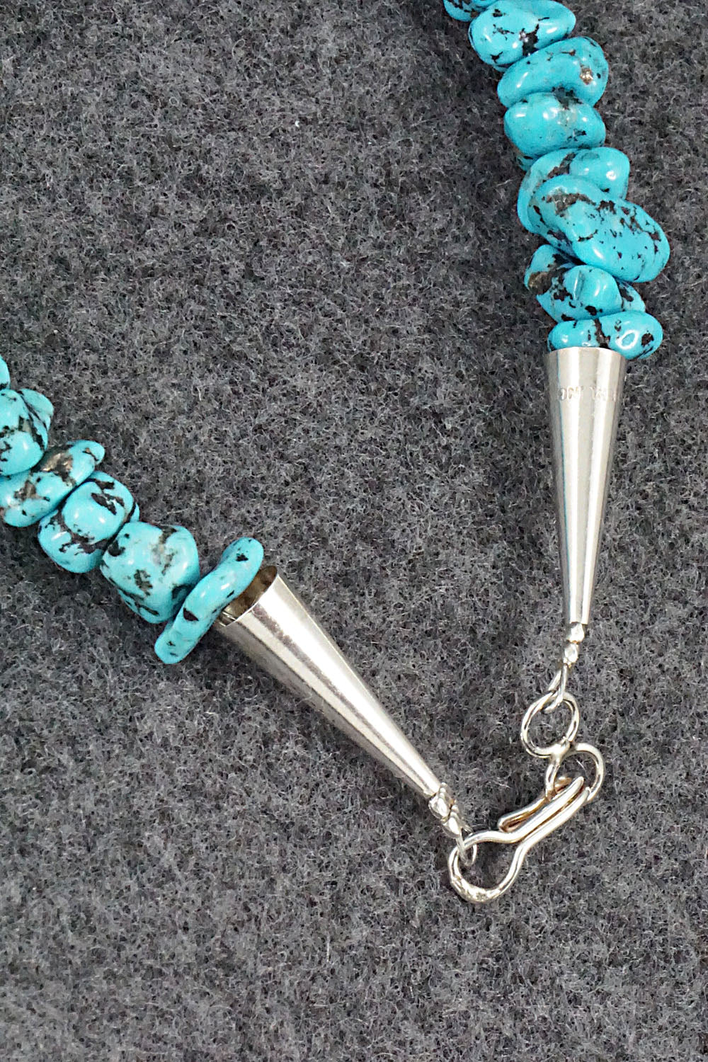 Turquoise and Sterling Silver Necklace - Louise Joe