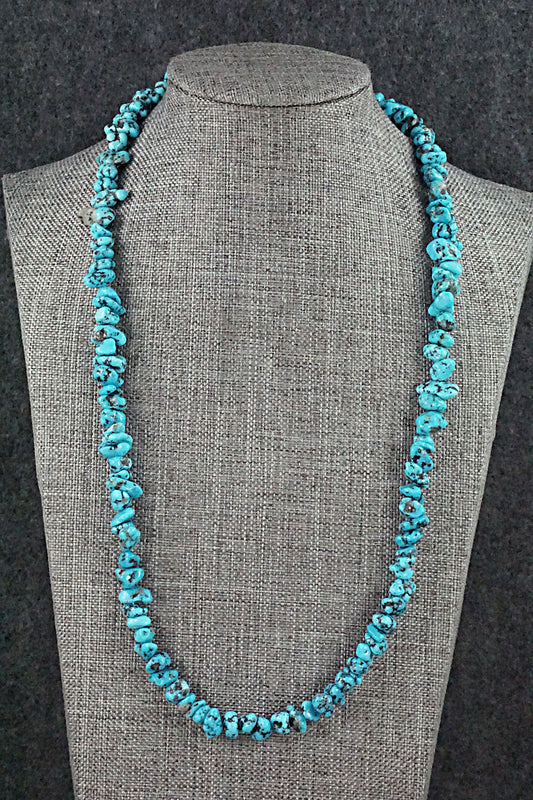 Turquoise and Sterling Silver Necklace - Louise Joe
