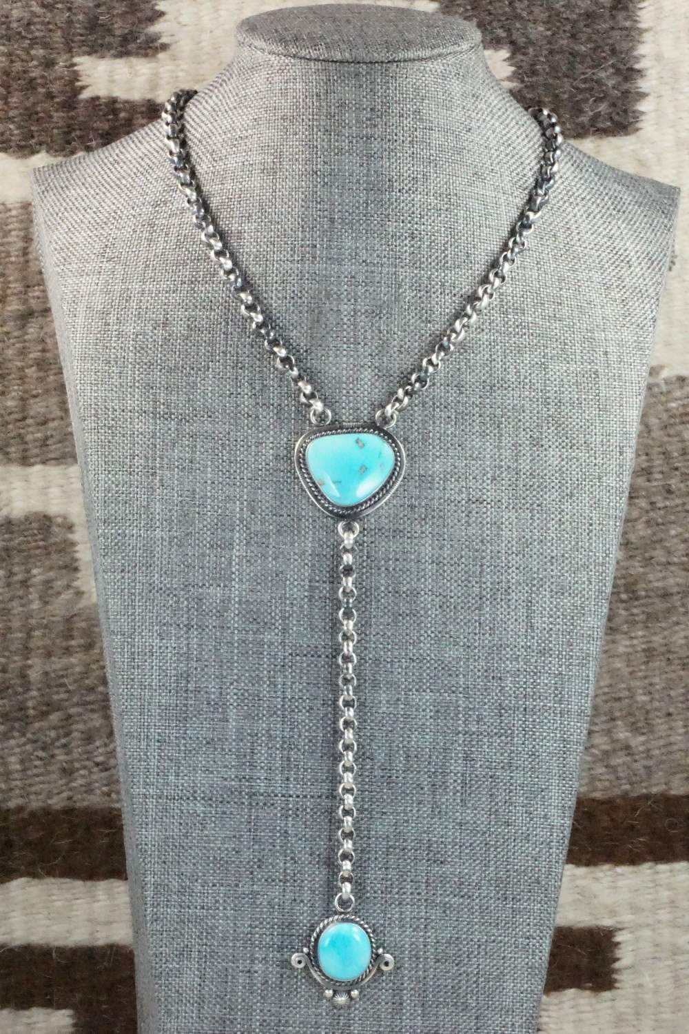 Turquoise & Sterling Silver Necklace - Roberta Begay