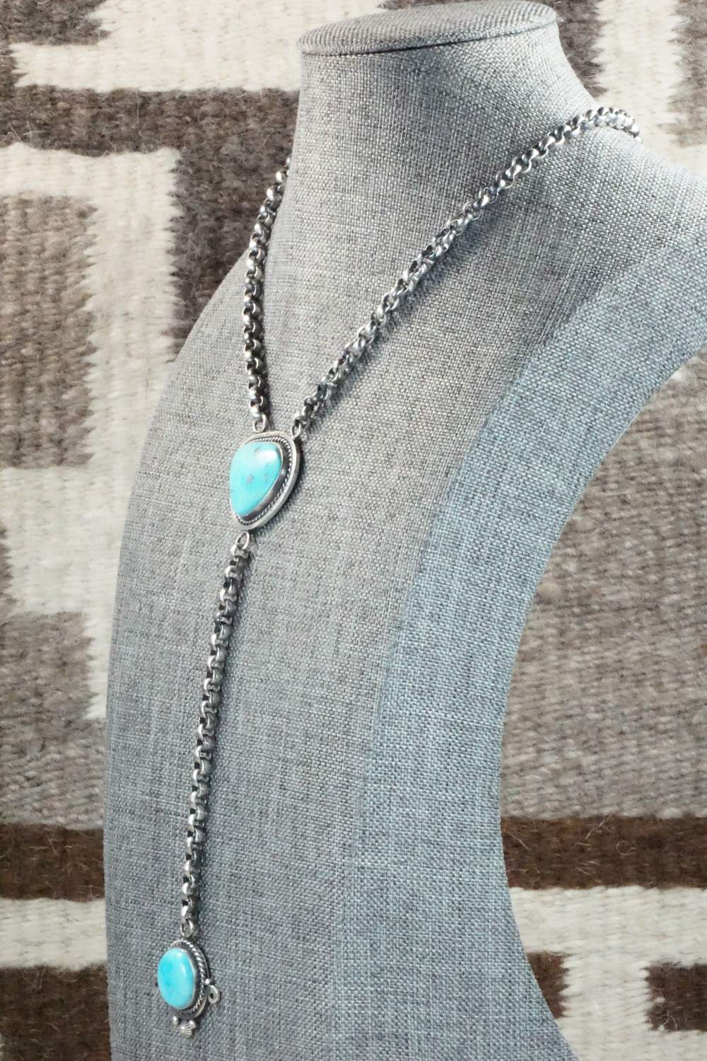Turquoise & Sterling Silver Necklace - Roberta Begay