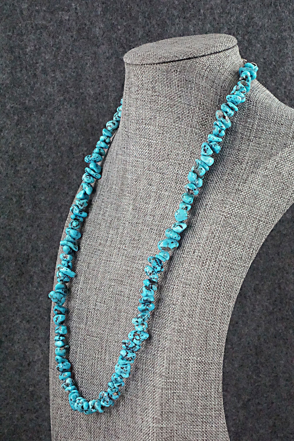 Turquoise and Sterling Silver Necklace - Louise Joe
