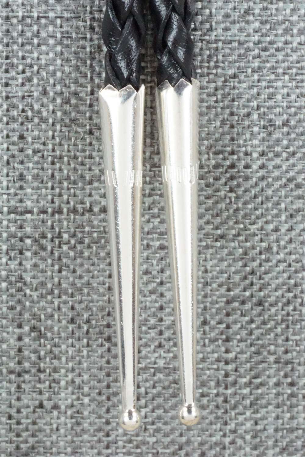 Turquoise & Sterling Silver Bolo Tie - Shirley Skeets