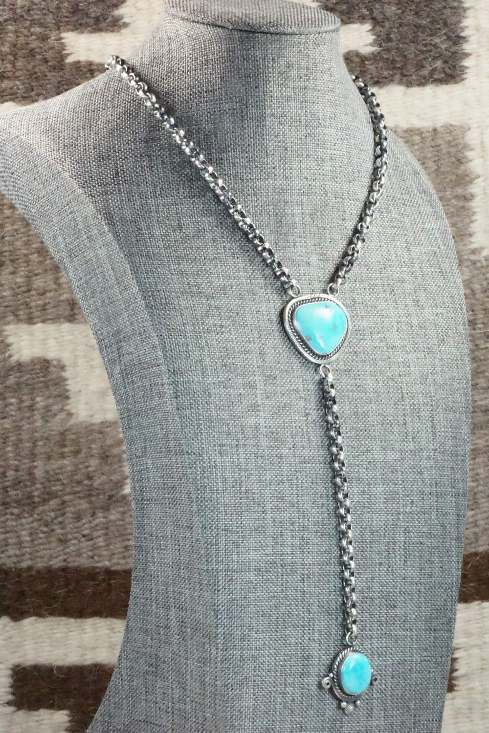 Turquoise & Sterling Silver Necklace - Roberta Begay